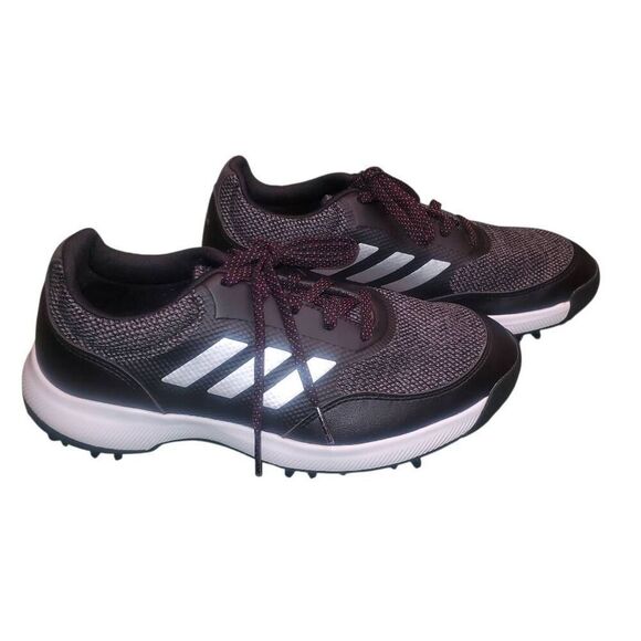 Adidas Women's Golf Tech Response Shoes Size 7.5 Blk/Wht - Picture 3 of 7